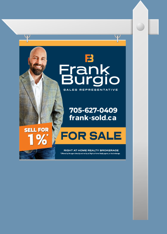 Frank Burgio for sale sign